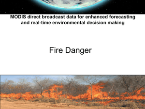 Fire Danger modelling