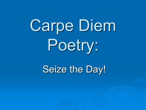 Carpe Diem Poetry