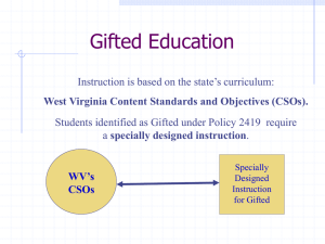 Differentiated Instruction - West Virginia Department of Education