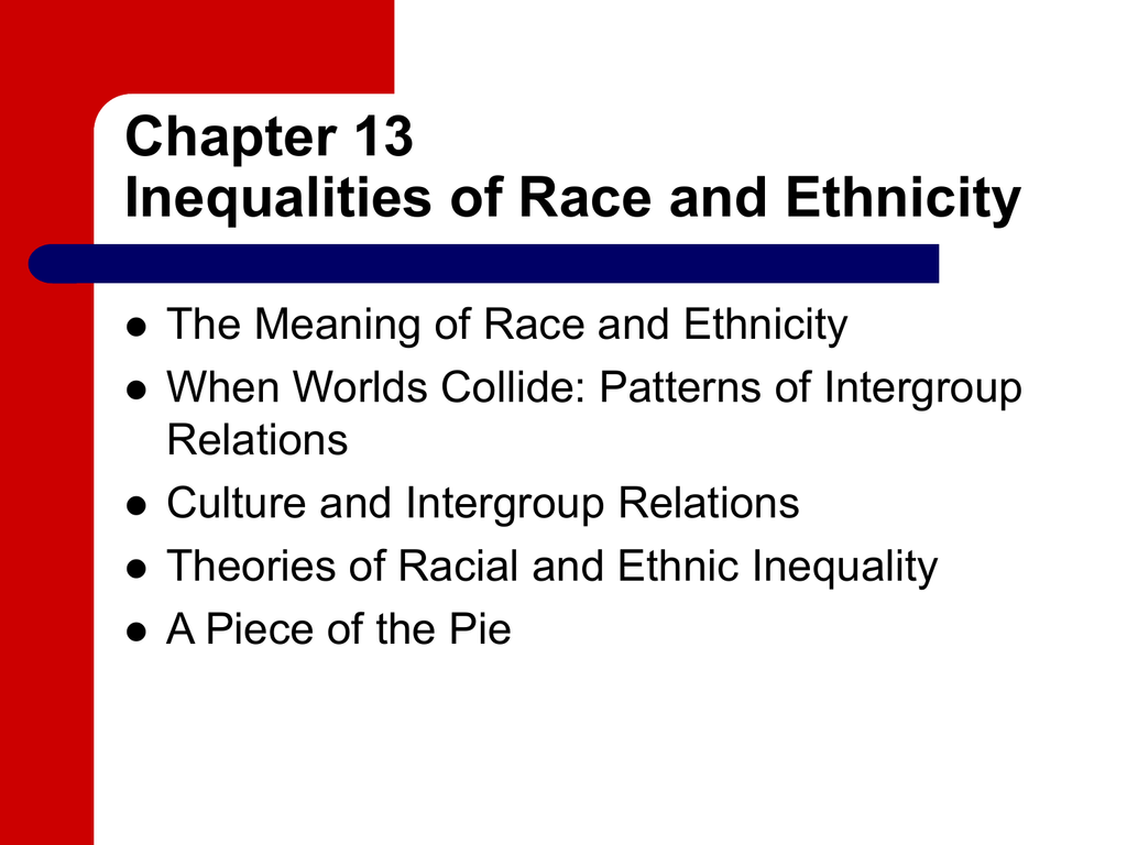 race and ethnic inequality essay