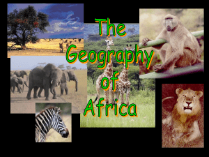 Africa's Geography: Land