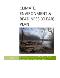CLEAR Goals and Actions - Climate, Environment & Readiness