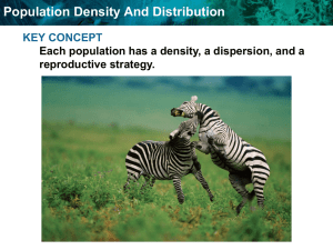 Population Density And Distribution
