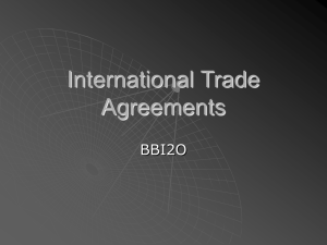 International Trade Agreements - Sh. M Hassan Ali