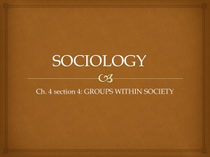 SOCIOLOGY