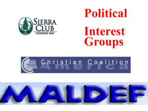 Chapter 5 Special Interest Groups
