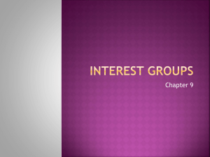 9. Interest Groups