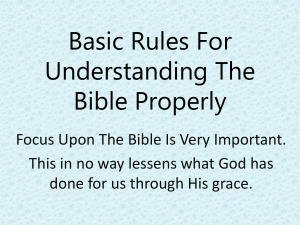 Basic Rules For Understanding The Bible Alike