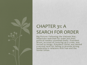 Chapter 31: A Search For Order