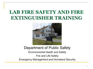 Lab Fire Safety Training
