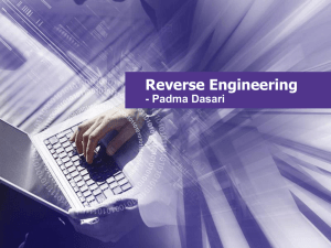 Reverse Engineering - Winona State University