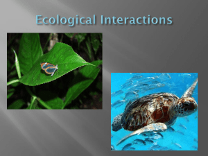 Ecological Interactions