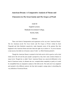 American Dream: A Comparative Analysis of Theme and Characters