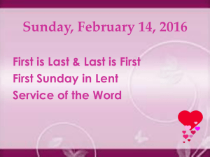 february 14 powerpoint - Faith New Hope Joint Parish