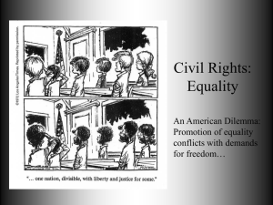 Civil Rights: Equality