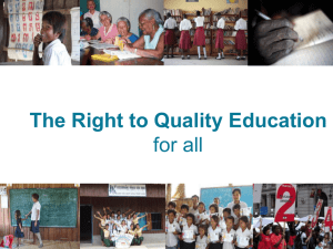 Right to Quality Education presentation