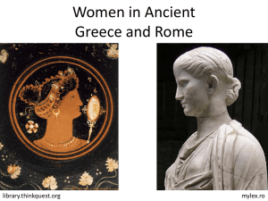 Women in Ancient Greece and Rome