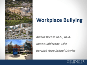 Workplace Bullying - BASD Portal Home