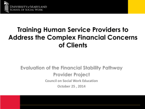 Training Human Service Providers to Address the Complex