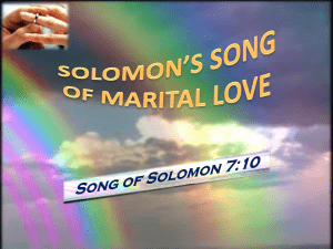 MDR-Solomon's Song o.. - Newton church of Christ Home