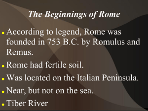 The Beginnings of Rome