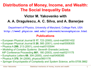 Distributions of money, income, and wealth: the social inequality data