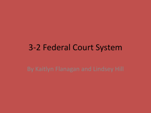 3-2 Federal Court Systems