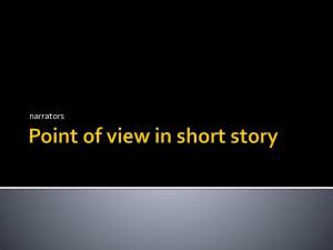 Point of view in short story - Dr.Antar Abdellah Home Page