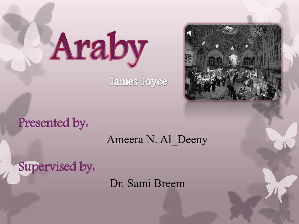 araby short story text
