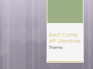 Boot Camp AP Literature