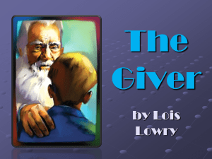 The Giver" PPT.