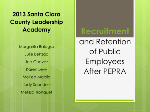 Recruitment and retention of public employees after PEPRA