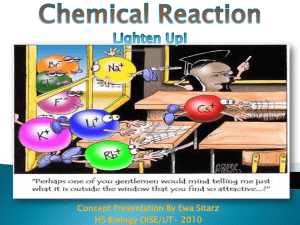 Chemical Reaction need catchy phrase - HSBIOLOGY-PHYSICS-2010