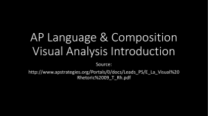 Visual Analysis Introduction Lecture Slides