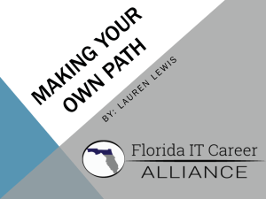 Making your own path - FITC Alliance