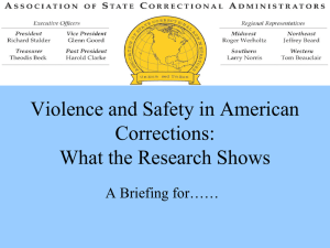 Violence and Safety in American Corrections: What the