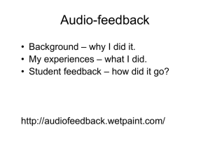 giving mp3 audio feedback using 'Audacity'