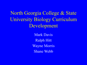 North Georgia College & State University Curriculum Revision