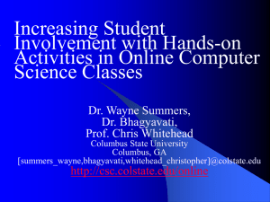 Increasing Student Involvement with Hands