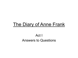 The Diary of Ann Frank - Mrs-Wilmarths-Wiki