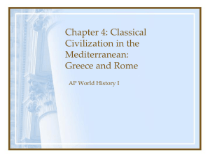 Chapter 4: Classical Civilization in the Mediterranean