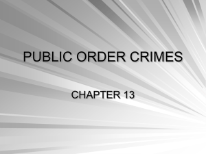 PUBLIC ORDER CRIMES 13