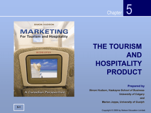 The Tourism Marketing Environment - Nelson Education