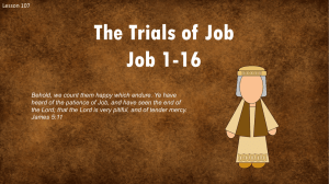 Lesson 107 Job 1-16 The Trials of Job Power Pt