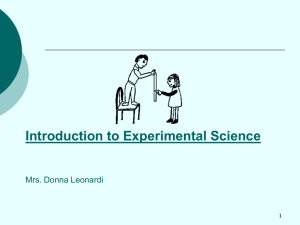 Intro to Experimental Science