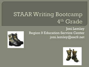 STAAR Writing Bootcamp 4th Grade