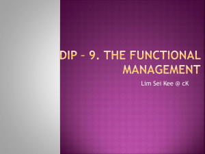 DIP * 9. The functional management