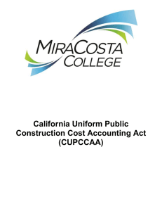 What is CUPCCAA? - MiraCosta College