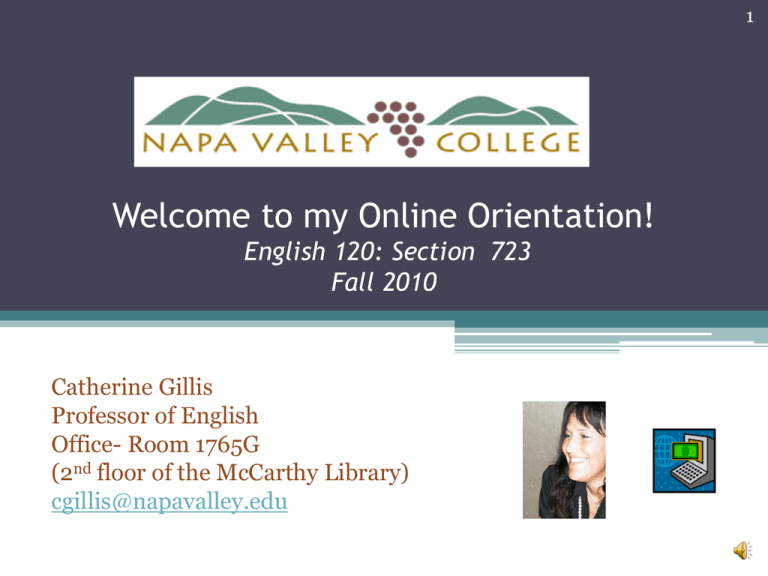 Online Orientation Napa Valley College