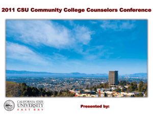 2010-2011 Admission Cycle - The California State University